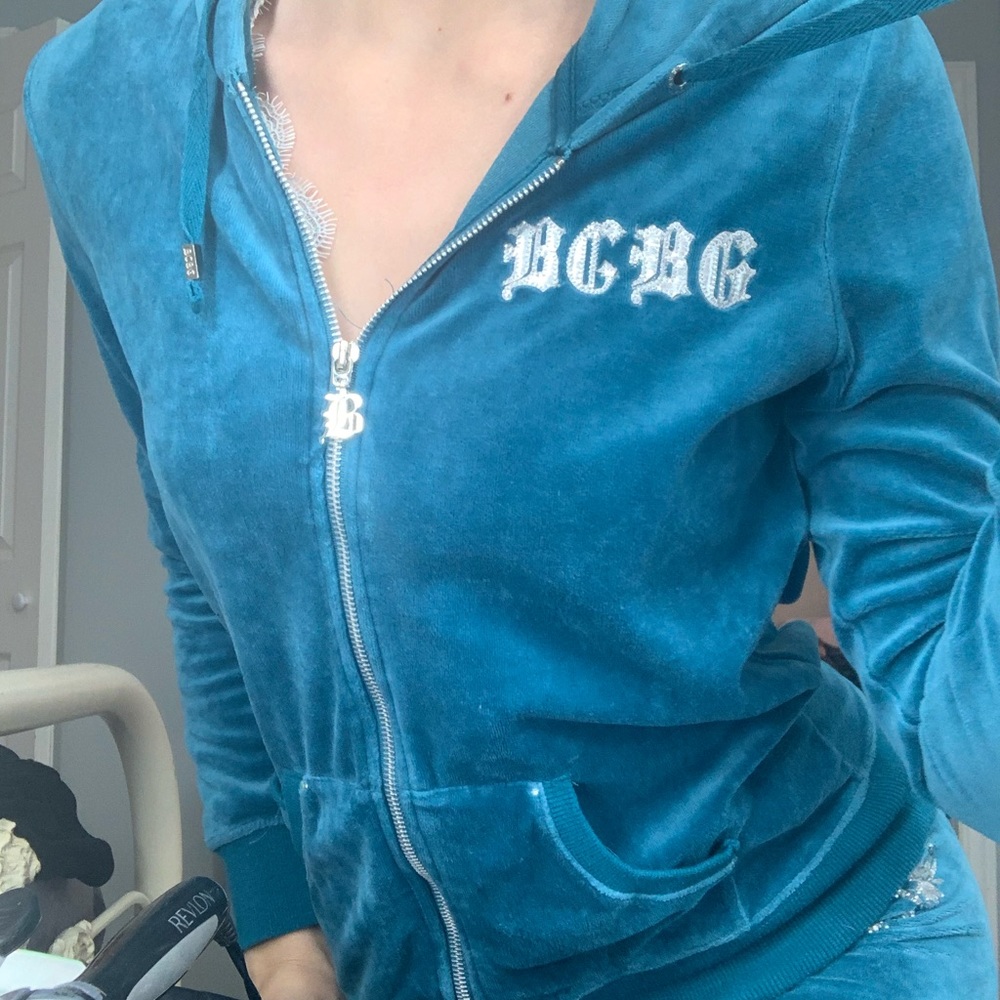 Vintage BCBG velour tracksuit